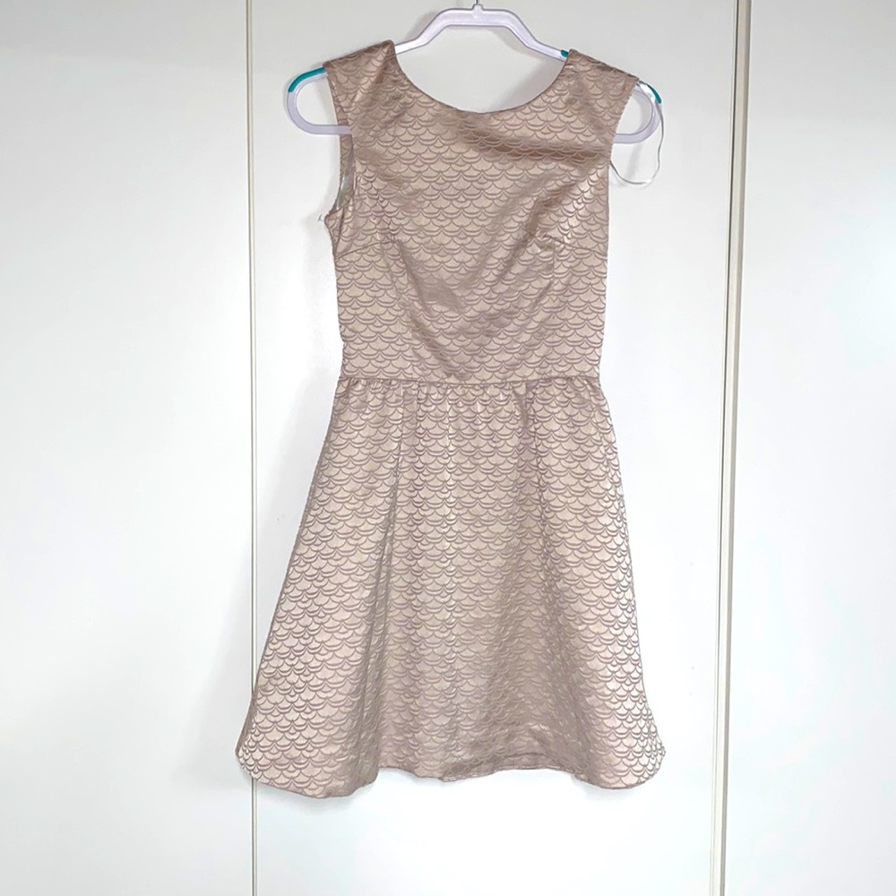 H&M dress with golden zipper on the back, new with tags. Size 6
